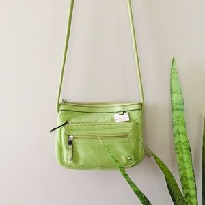 Tignanello Green crossbody Genuine Leather Bag
